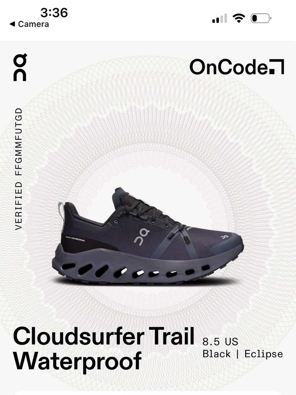 On Running Cloudsurfer Trail Waterproof Women's Running Shoes - Black (Eclipse)